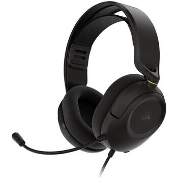 Corsair spēļu austiņas HS35 v3 CA-9011399-WW, 50 mm, 32 Ω, 113 dB, 20 Hz–20 kHz, 1.8 m, 3,5 mm, stereo, mikrofons, oglekļa (CA-9011399-WW)