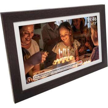 Denver Цифровая рамка Frameo PFF-1543DW 119101050100, 15,6 дюйма, 1920 x 1080 пикселей, 16 ГБ, Wi-Fi, сенсорный экран (119101050100)