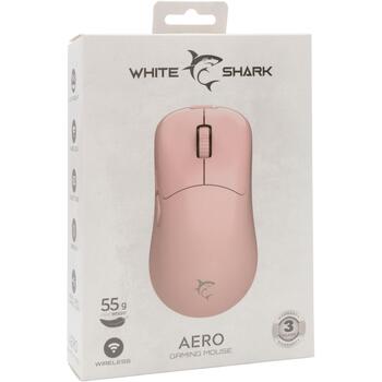 White Shark Мышь AERO-P WGM-5015, 55g, 6400 DPI, 6 кнопок, 2,4 GHz беспроводная, 1,8m кабель, программируемые кнопки (AERO-P)
