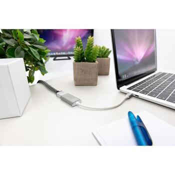 Digitus USB-C 3.2 Gen 1 на HDMI графический адаптер DA-70836, 3840x2160, 60Hz, 1x USB-C, 1x HDMI, алюминиевый корпус, 0,2 м (DA-70836)
