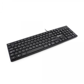 Sbox Клавиатура K-18US, 105 клавиш, полное раскладка, мембрана, USB 2.0, 1,35м (K-18US)