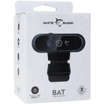 White Shark web kamera GWC-005 BAT, 1080p, 2MP, 30fps, USB 2.0, 1.8m vads, melna, iebūvēts mikrofons (BAT)
