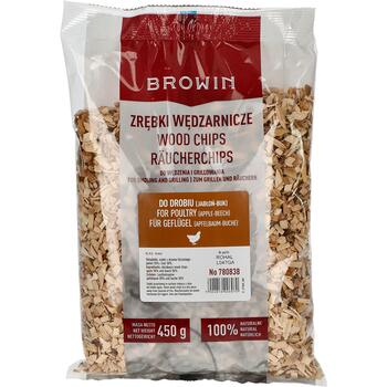 Browin Щепа для копчения 780838, 450г, KL 08, смесь яблони и бука, для копчения и гриля птицы (780838)