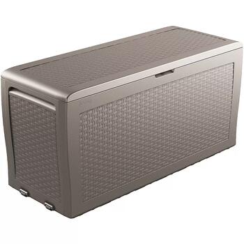 Keter Samoa Rattan Box 29209570587, 270л, 117x45x57см, плетение ротанг, с колесиками (29209570587)