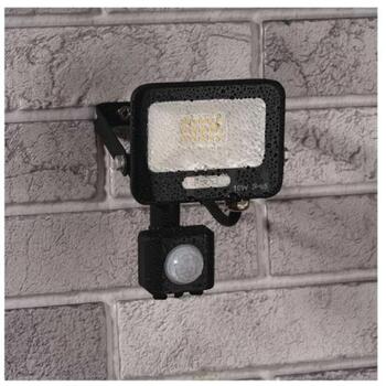 Emos LED прожектор GLARO ZS2314B, 10 W, 1000 lm, IP54, нейтрально-белый, PIR датчик, алюминий (ZS2314B)