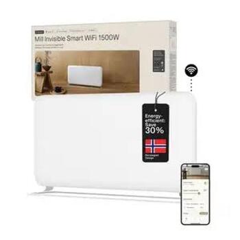 Mill IB1000DN sienas paneļu sildītājs 700W telpām 12-16m² IPX4 balts (IB1000DN)
