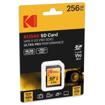 Kodak Карта памяти EKMSD256GUHS2V2K, 256GB, 300MB/s, 270MB/s, U3, V90 (EKMSD256GUHS2V2K)