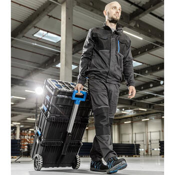 Hogert HT7G500 instrumentu kaste 4-in-1, 825x360x517 mm, 50 kg, ABS, uz riteņiem, ar rokturi (HT7G500)
