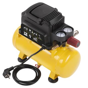 Powerplus Kompresors POWX17215, 750W, 8bar, 50l/min, 6L, Bez eļļas, Spiediena regulators, Drošības vārsts (POWX17215)