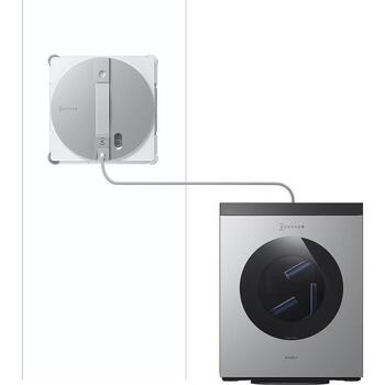 Ecovacs робот для мытья окон WINBOT W3 OMNI, 8000 Па, 4500 мАч, с проводом/без провода, белый/серебристый (WINBOT W3 OMNI)