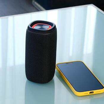 Tellur Bluetooth колонка TLL161261, 12W, 15.2x7.75x7.75cm, 2x6W RMS, 7ч воспроизведения, MicroSD, USB-C, TWS, стерео, черный (TLL161261)