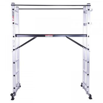Ecomax Trepes/darba platforma EML0301&EMX, 2x7, 150kg, 1,98m, 1,70m, 3,06m, 2 drošības margas, alumīnija, EN131 (EML0301&EMX)