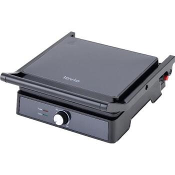 Lovio Гриль LVEG001BK, 2000W, 2x290x240mm, 180° открытие, защита от перегрева, нескользящие ручки (LVEG001BK)