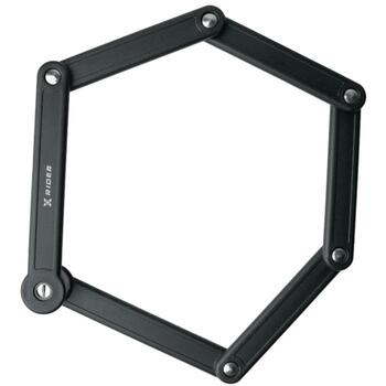 Manta Сегментированный складной замок для велосипеда XR00FL01, 85см, 8.5мм, закаленная сталь SS400, 0.74кг, замок на ключ, черный (XR00FL01)