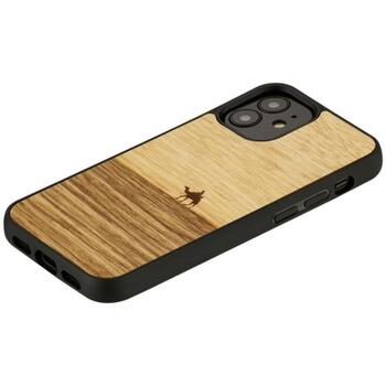 Man&Wood Кейс M8517B, 5.4, совместим с Apple iPhone 12 mini, дерево, поликарбонат, черный (M8517B)