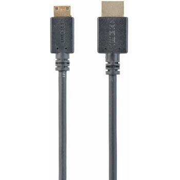 Gembird kabelis HDMI-MINI HDMI 3m CC-HDMI4C-10, 3 m, HDMI Type A, HDMI Type C, 10 Gbit/s, 4096 x 2160, zelta kontakti (CC-HDMI4C-10)