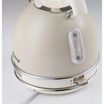 Ariete Vintage чайник A2877/03, 1,7л, 2000Вт, дисковый нагреватель, бежевый, индикатор уровня воды, автоотключение (A2877/03)