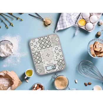 Tefal Электронные кухонные весы BC50D6V0, 5кг, 0.5/1г, LCD, Мозаичный декор, Функция тарирования (BC50D6V0)