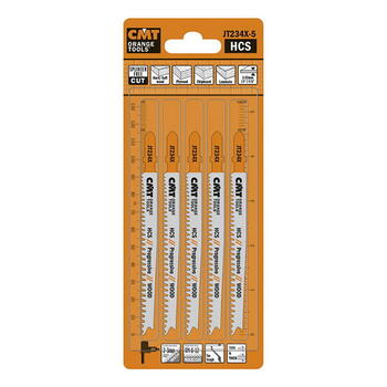 Cmt Figūrzāģa asmens kokam JT234X-5, 5 gab, 90mm, 116mm, 8-12TPI, 2-3mm, T, HCS, 3-65mm (JT234X-5)