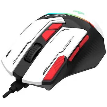 Tracer spēļu pele GameZone Spectra TRAMYS47840, 7200 dpi, USB, optiskā, RGB, 8 pogas, balta (TRAMYS47840)
