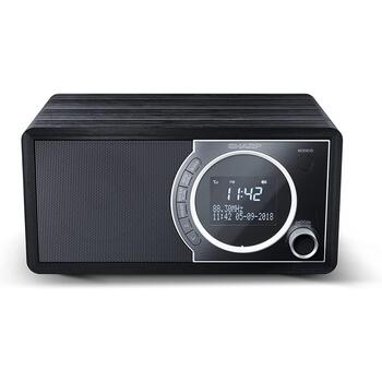 Sharp DAB радио DR-450(BK), 3W, Bluetooth, FM/DAB/DAB+, черный, функция будильника (DR-450(BK))
