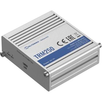 Teltonika Модем LTE TRM250 000000, 5V, 3.6W, Mini SIM, 1x SMA, алюминий, IP30, низкое энергопотребление, внешняя антенна (TRM250000000)