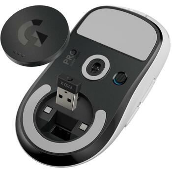 Logitech USB оптическая мышь PRO X SUPERLIGHT 910-005943, 25600 DPI, 1 мс, 5 кнопок, 63г, белая, эргономичный дизайн (910-005943)