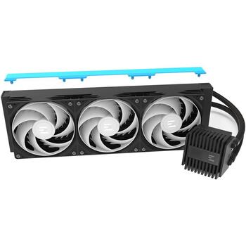 Zalman CPU šķidruma dzesētājs ALPHA2 V2 A36 BLACK, 360mm, 3 ventilatori, 12cm, 69.12cfm, 33.9dB, 3300rpm, ARGB, PWM (ALPHA2 V2 A36 BLACK)