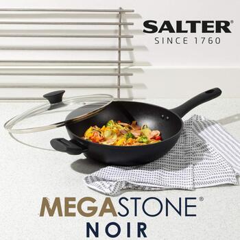 Salter Vokpanna BW09329AR, 28cm, 7.8cm, alumīnijs, mīksts rokturis, vāks, saderīga ar indukciju (BW09329AR)