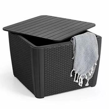 Keter Садовый стол/ящик для хранения Luzon Plus 29208454939, 57x57x43см, 5.1кг, устойчив к погоде (29208454939)