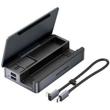 Vention док-станция 9-в-1 TPZH0, 1xHDMI, 1xRJ45, 3xUSB-C, 2xUSB 2.0, 2xUSB 3.2, серый (TPZH0)