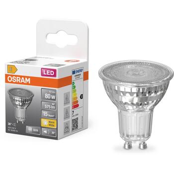 Osram Parathom отражатель GU10 4099854457388, 6.1 W, 575 lm, 2700 K, IP20, 15000 h, 36°, E (4099854457388)