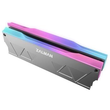 Zalman Охладитель ZM-MH10, 55g, Серебристый, 137x8,5x40mm, 3-контактный RGB, 5V, алюминий, ABS, совместим с RAM (ZM-MH10)