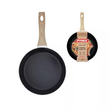 Pyrex Сковорода Cook&Care 33CR20BF6, Ø20x5см, ручка 19см, керамическое антипригарное покрытие, без PFAS (33CR20BF6)