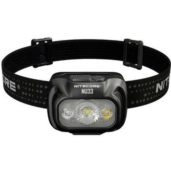 Nitecore Galvas lampa NU33 700 lm, 3 LED, IP66, ūdensizturīga līdz 1 m, USB uzlāde, Li-Ion akumulators, 2000 mAh (NU33)