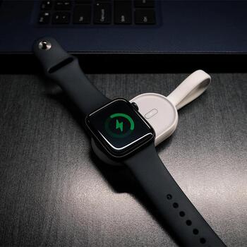 Tellur bezvadu lādētājs TLL151441, 1200mAh, 5V-1A, 2,5W Apple Watch, Type-C, 1,5h uzlādes laiks, drošības aizsardzība (TLL151441)