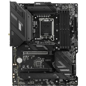MSI MAGB760TOMAHAWKWIFI, mātesplate, LGA 1700, DDR5, 128 GB, 4 DIMM, 3 M.2, 2 PCIe x16, 2.5 Gb Ethernet, Wi-Fi 6E, 7.1 audio (MAGB760TOMAHAWKWIFI)