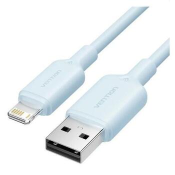 Vention USB 2.0 Type-A мужской на Lightning мужской 1м 2.4A синий LAMSF, 480Mbps передача данных, мягкий и прочный (LAMSF)
