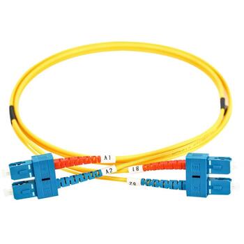 Digitus Оптический патч-кабель DK-2922-01, 1 м, SC/SC, одномодовый OS2, желтый, керамическая втулка, без галогенов (DK-2922-01)