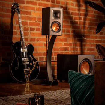 Aktīvie plaukta skaļruņi 2.0 70 W Bluetooth USB optiskā RCA 76–21 kHz R-41PM Melni 1066253 KLIPSCH (1066253)