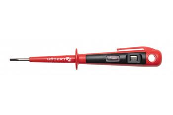 Hogert HT1S981 sprieguma testeris, 100-500V AC, 150mm, LED displejs, izolēts, ergonomisks (HT1S981)