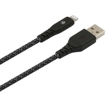 Tellur USB на Lightning кабель TLL155481, 100см, 2.4A, 480Mbps, MFi Lightning, USB-A, прочный, 30 000 сгибаний (TLL155481)