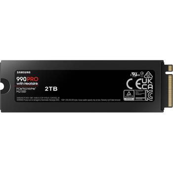 Samsung SSD M.2 MZ-V9P2T0GW 2TB, PCIe 4.0, Скорость чтения 7450 MB/s, Скорость записи 6900 MB/s, V-NAND MLC, Heatsink (MZ-V9P2T0GW)