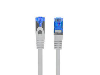 LAN kabelis Cat.6A S/FTP LSZH CCA RJ45–RJ45 15 m līdz 10 Gb/s datu pārraide Fluke Passed pelēks PCF6A-10CC-1500-S Lanberg (PCF6A-10CC-1500-S)