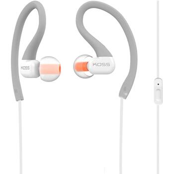 Koss Наушники KSC32iGRY, 3.5mm, 16Ω, 104dB, серые, встроенный микрофон, 3 размера амбушюр (194887)