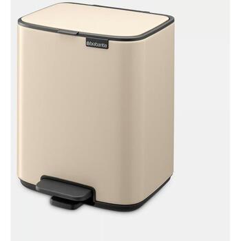 BRABANTIA atkritumu tvertne ar pedāli, 7L, Soft Beige (237928)