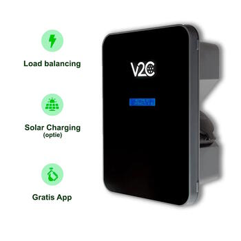 Настенная зарядная станция для электромобиля 22kW Type 2 розетка 32A 3 фазы WiFi smart Trydan V2C (INU22T2SOK)