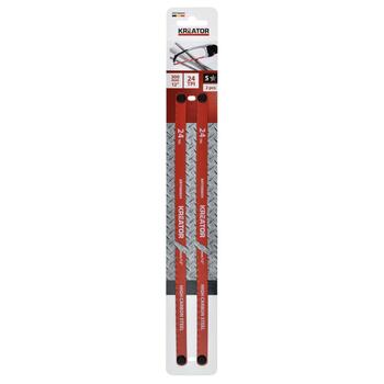Kreator metāla zāģa asmens KRTH80604, 300mm, 24 TPI, HCS, 2 gab, 12.5mm, 0.60mm (KRTH80604)