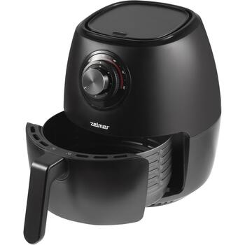 Zelmer Аэрофритюрница ZAF3550 72805572P, 1200 W, 3,5 л, 1, 9 программ, электронная панель, черный, быстрая циркуляция воздуха (72805572P)