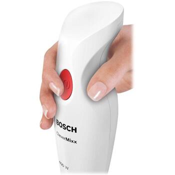 Bosch Ручной блендер MSM14100, 400 Вт, 1 скорость, белый, 0.7 Л, QuattroBlade, легко чистить (MSM14100)